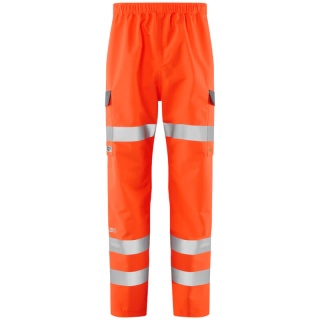 Leo Workwear L07-O WESTLEIGH Leo EcoViz 10K Performance Breathable Overtrouser Orange